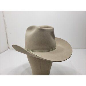 Resistol Mens Hat Cowboy Western Silver Belly B201 Colt Beige Size 6 3/4 Vintage